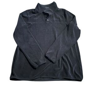 32 Degrees Men's Classic Black Shirt Jacket fleece pullover